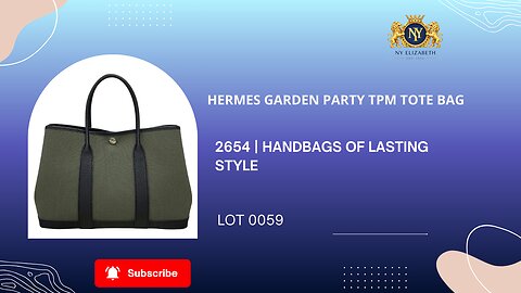 HERMES GARDEN PARTY TPM TOTE BAG