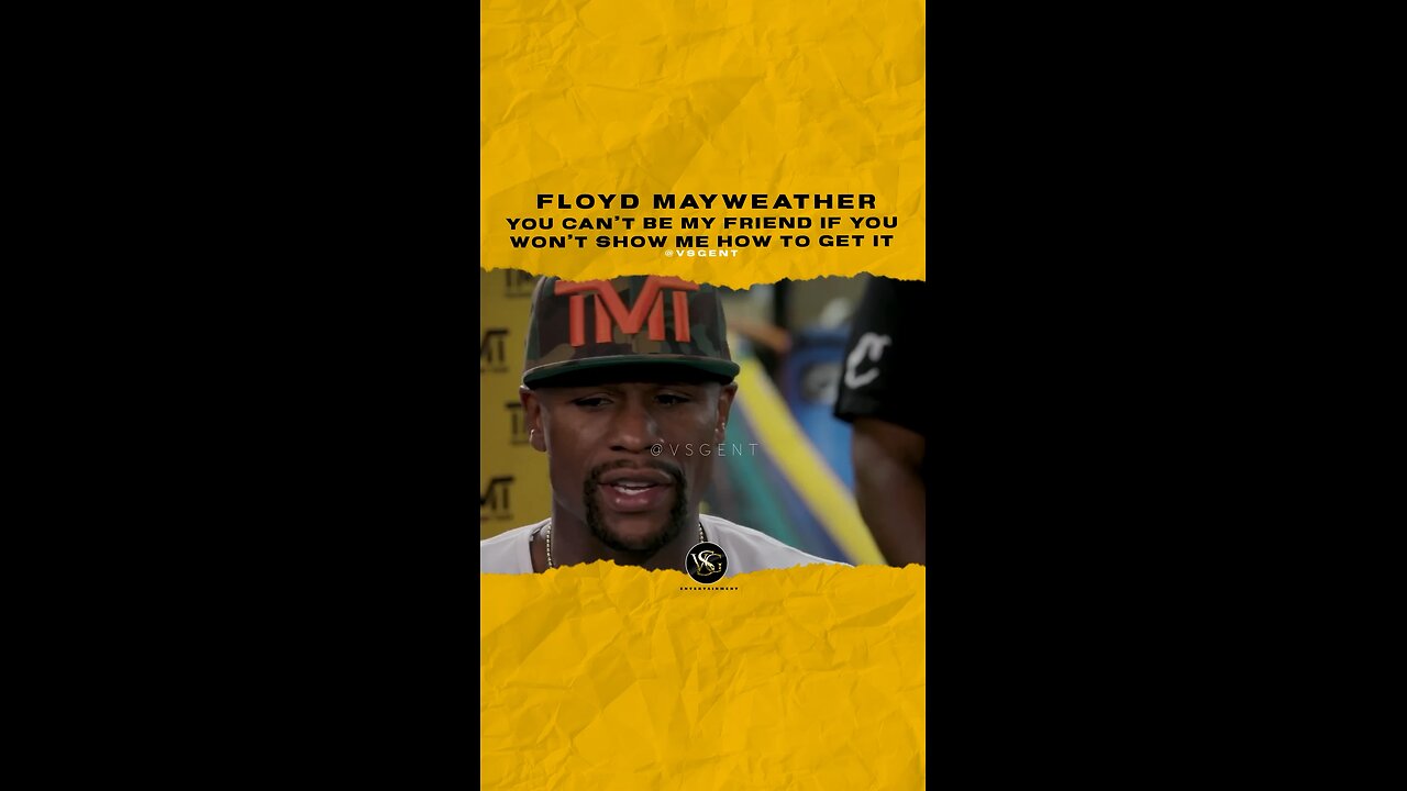 @floydmayweather You can’t be my friend if you won’t show me how to get it