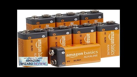 Amazon Basics 8-Pack 9 Volt Alkaline Performance All-Purpose Batteries 5-Year Shelf Life Review