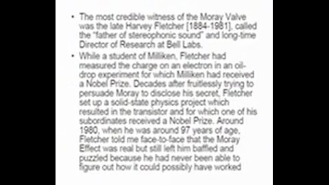 Rediscovery of Lost Secret of Moray Radiant Energy System