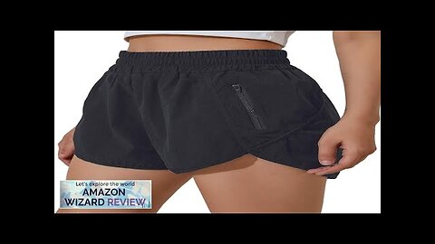 BMJL Women's Running Shorts Elastic High Waisted Shorts Pocket Sporty Workout Shorts Review