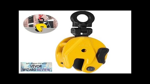 VEVOR 0.8T Plate Clamp 1763Lbs Plate Lifting Clamp Jaw Opening 0.6 inch Review