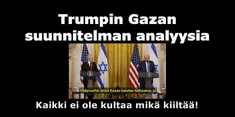 Trumpin Gazan suunnitelman analyysia