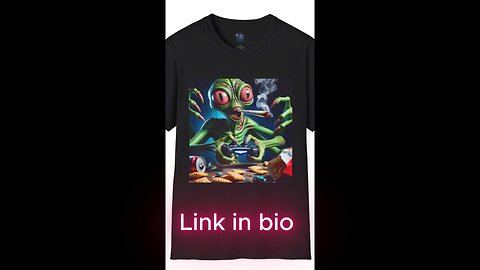 Alien gamer retro reflex gaming merch