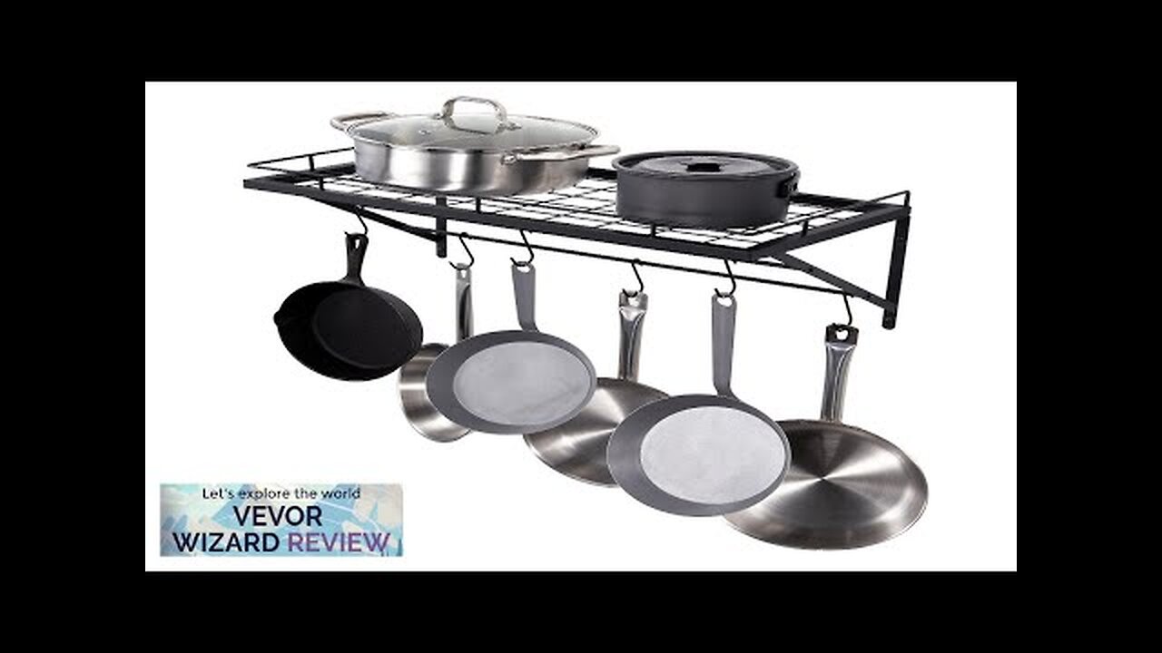 VEVOR Pot Rack Wall Mounted 24 inch Pot and Pan Hanging Rack Review