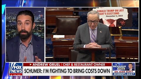 Chef Gruel: Chuck Schumer Only Represents Big Government