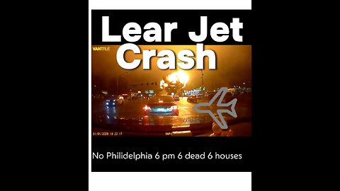 Medical Lear Jet Crashing on the Streets of Philidelpia 6pm 6 Dead 6 RowHouses