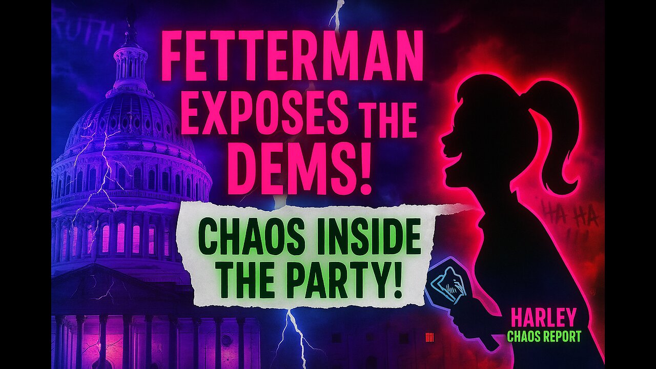 💥 Harley Reacts: Fetterman EXPOSES the Democratic Party!