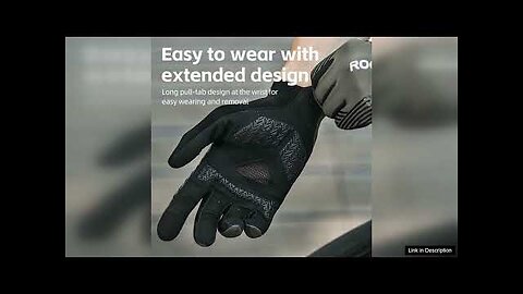 ROCKBROS Summer Phone Cycling Gloves Dual-finger Touchable Elastic Fabric Cool Breathable Review