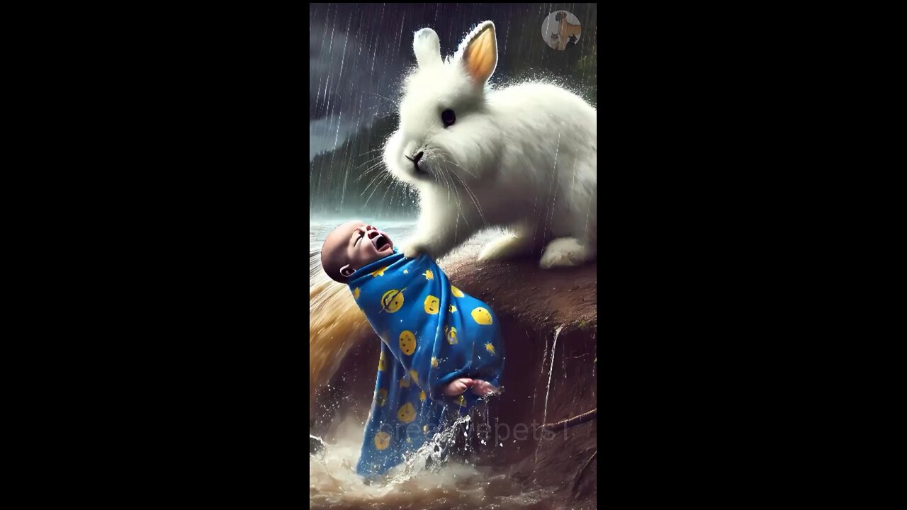 A rabbit saved a child's life.