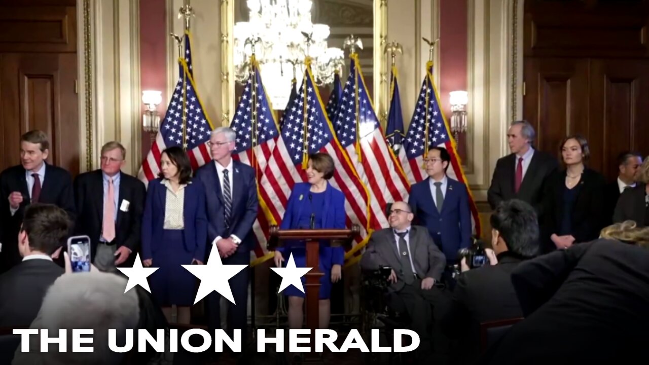 Senate Democrats Hold a Press Conference on Trump's Joint Session of Congress Address