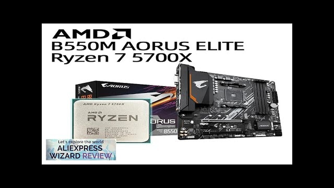 AMD Ryzen 7 5700X CPU + B550M AORUS ELITE Motherboard Set R7 Review