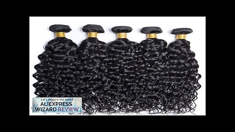 Peruvian 10A Water Wave Bundles Unprocessed Curly Human Hair Bundles Weave Remy Review