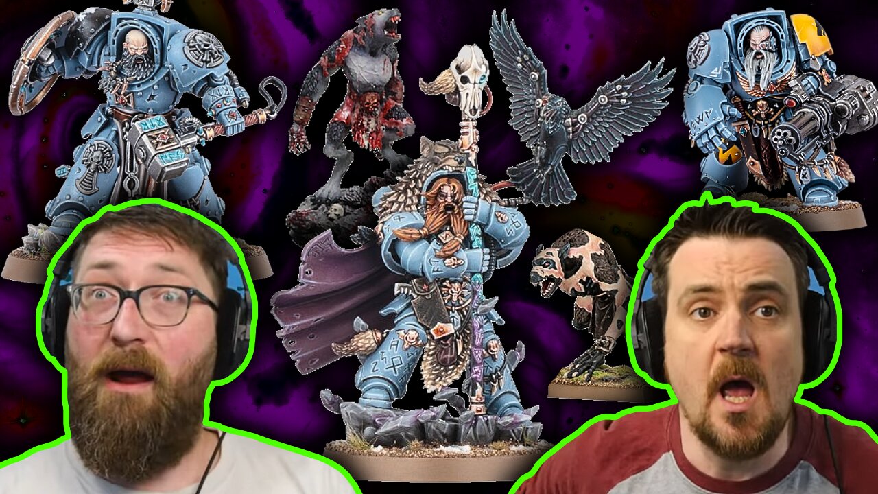 Warhammer Space Wolf Miniatures - Deep Rich Warhammer Lore - Tom and Ben