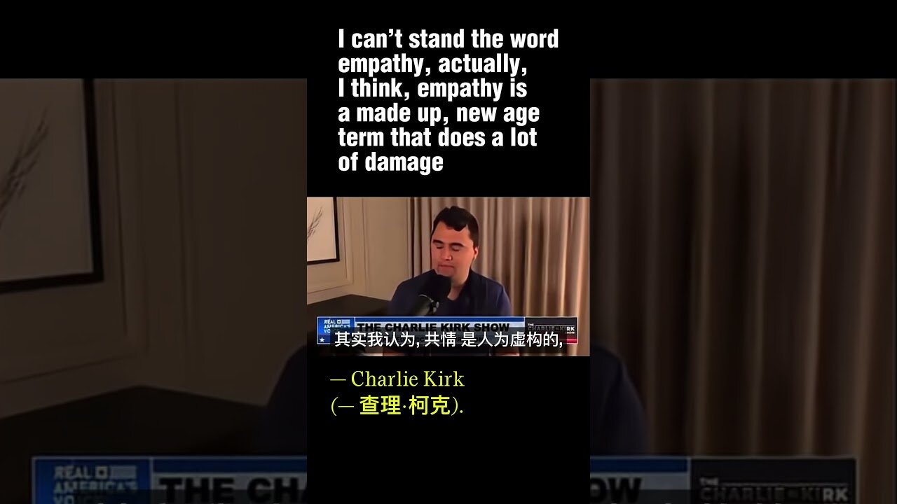 “I can’t stand the word empathy.” #charliekirk