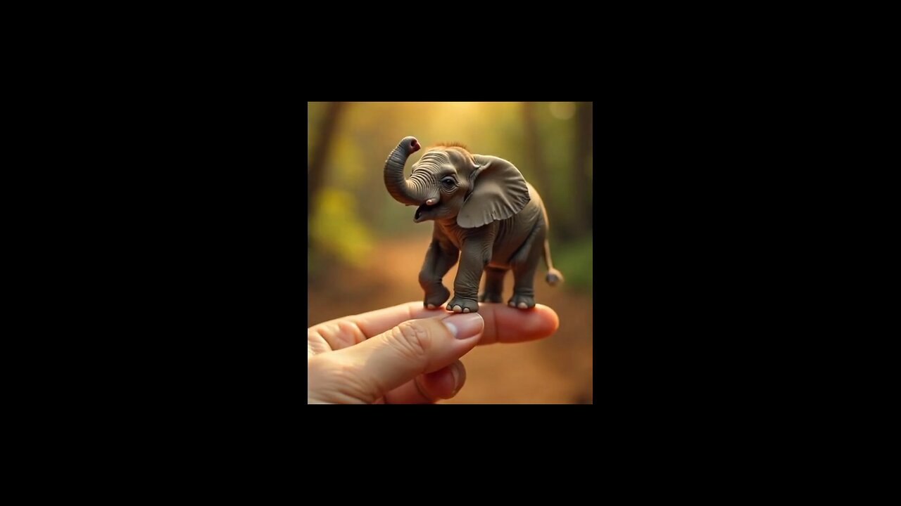 Cute animal standing on Human finger
