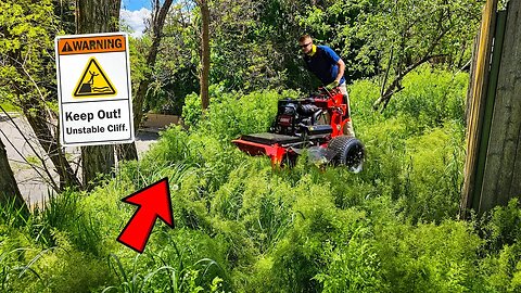 My Most DANGEROUS Tall Grass Mowing (Warning: DO NOT ATTEMPT)