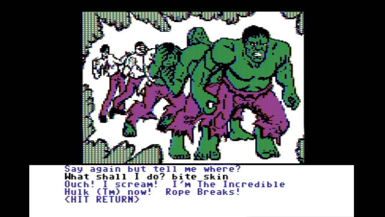 Incredible Text of a Hulking Adventure