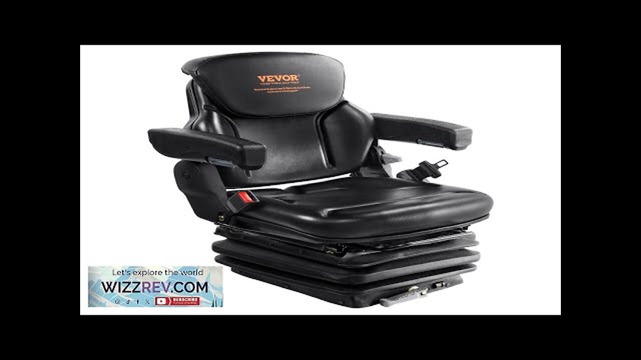 VEVOR Universal Tractor seat Suspension Fold Down Forklift Seat with Adjustable Angle Review