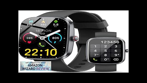 Smart Watch 1.91"Smartwatch for Men Women (Answer/Make Call) Fitness Tracker with 100+ Review