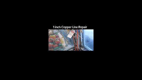 Reparing a 1" Soldered Copper line #fyp #foryou #explore #diy #howto #plumbing #explorepage #how