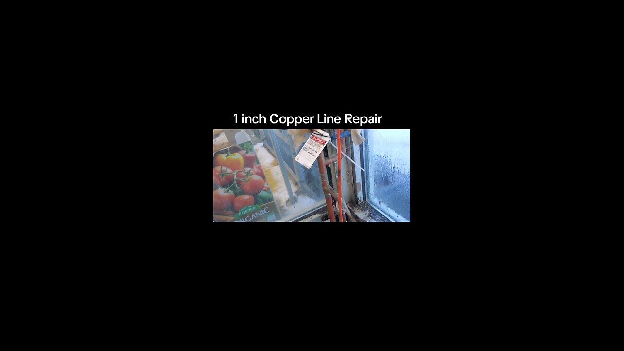 Reparing a 1" Soldered Copper line #fyp #foryou #explore #diy #howto #plumbing #explorepage #how