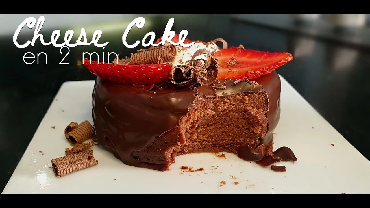 cheesecake de chocolate (saludable)