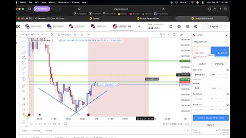 USTEC LIVE TRADING DAY1