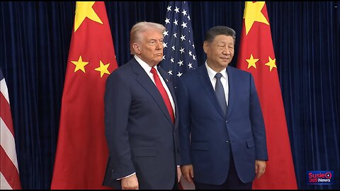 President Trump Greets the President of the People's Republic of China