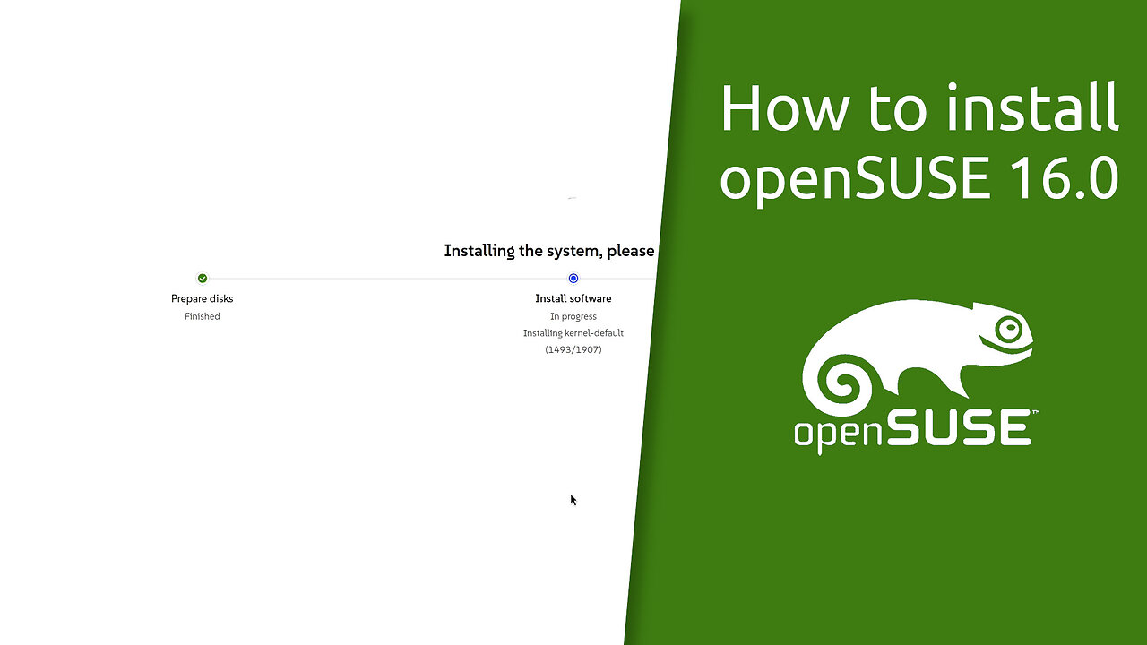 How to install openSUSE 16.0 Leap.