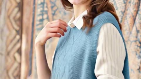 Women's Soft and Stretchy Knitted Vest with Elegant Textured Pattern