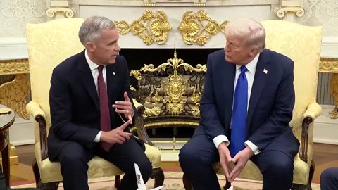 You are a transformative president-- I regret to inform you that Mark Carney is kissing Trump's ass