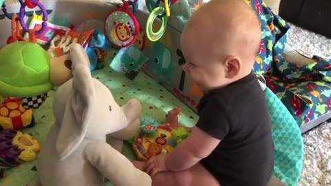 Funny baby failing