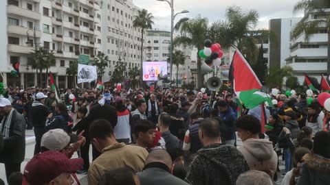 من طنجة إلى جاكارتا احتفالا واحفاء بنصر غزة العزة 19 01 2025