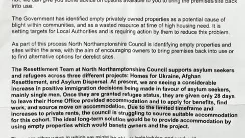 An elderly British woman is told she must leave and sell her house for below market