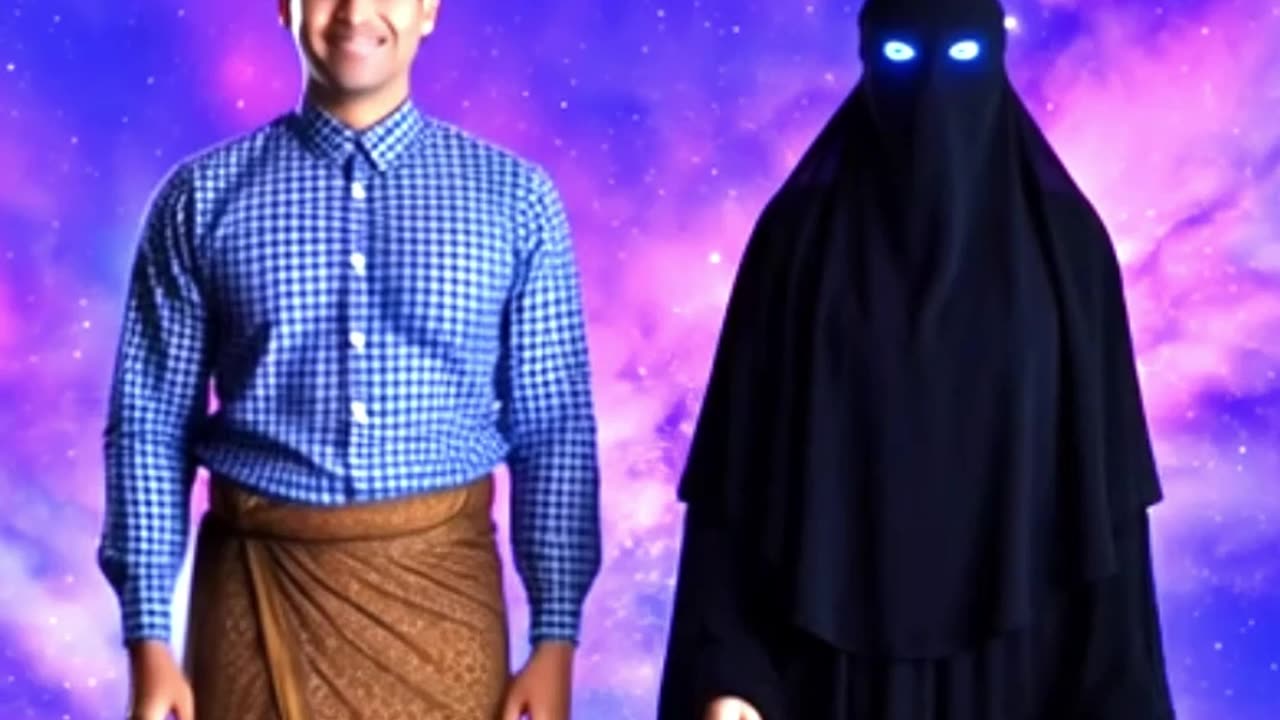 Dancing with a female ghost in zero gravity