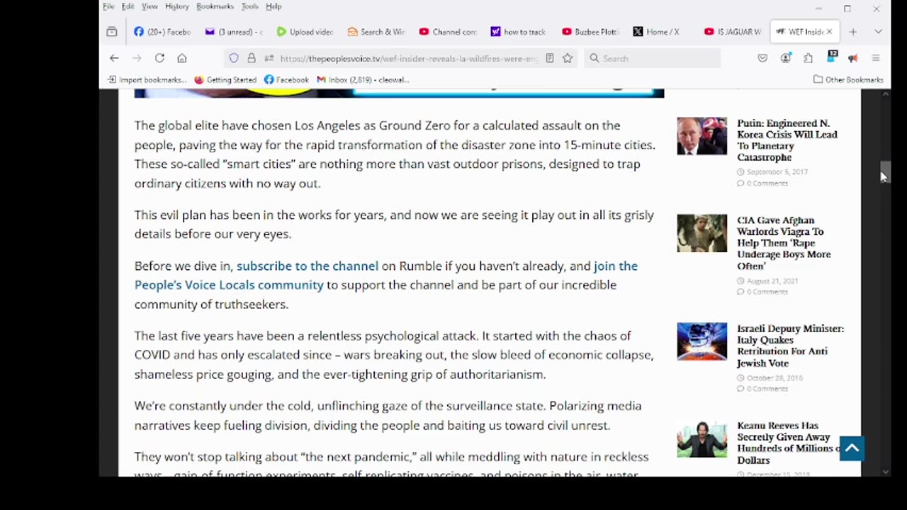 WEF Insider Reveals LA Wildfires Were Engineered to Seize Land for 15-Minute Cities