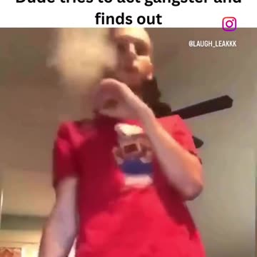 Dude Tries To Act Gangster and Finds Out