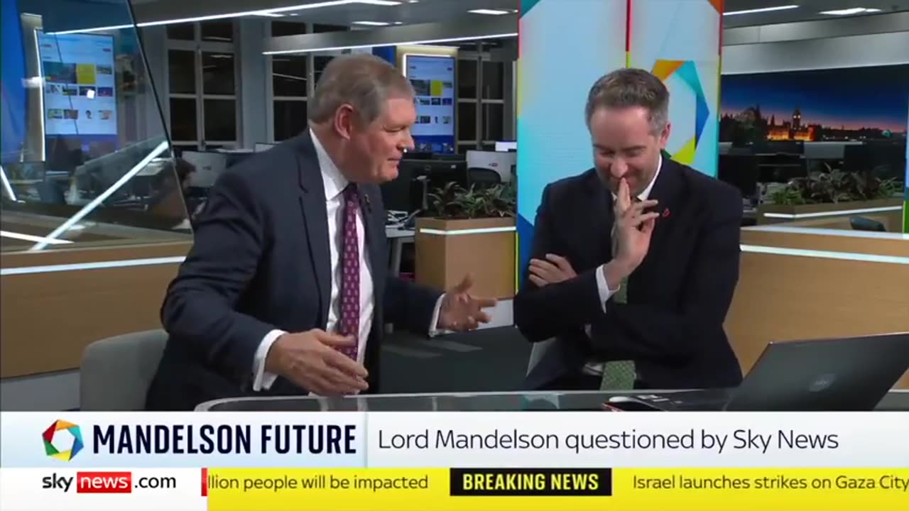 Sky News to Peter Mandelson -