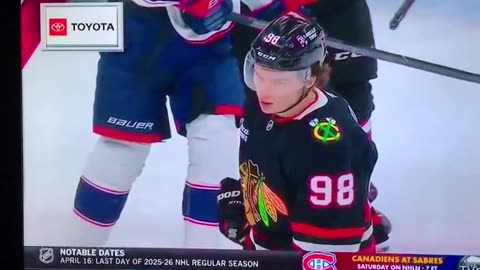 Blackhawks C #98 Connor Bedard 🥅(22)🏒Wrist-Shot Goal