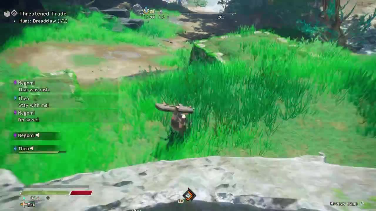 Pulling out Wild Hearts from large monsters