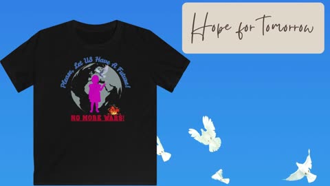Shirt, Peace t-shirt, Future Message Protest T-Shirt, Give Children a Future!