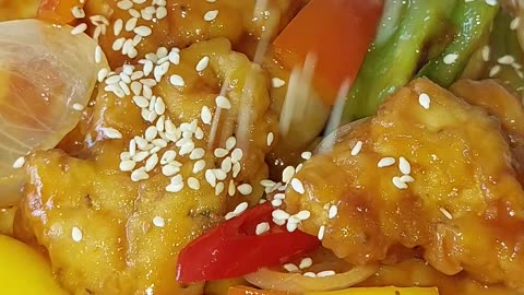 Super Easy Extravagant Chicken Sweet and Sour Recipe #food #recipe #shorts