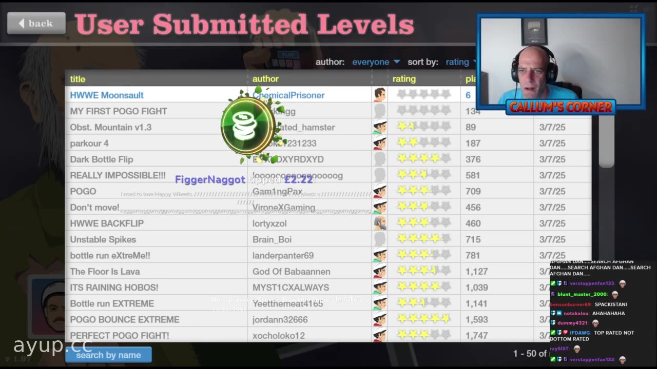 ayupcc - Callum's Corner - 07/03/25 - Happy Happy Wheels