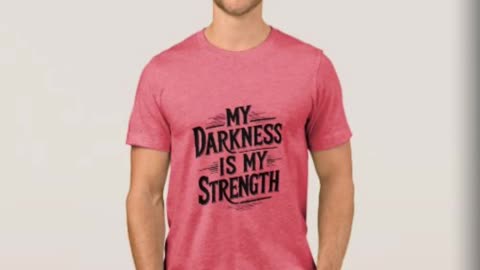 My Darkness Is My Strength" T-Shirt | Bold Streetwear for the Unapologetically Authentic