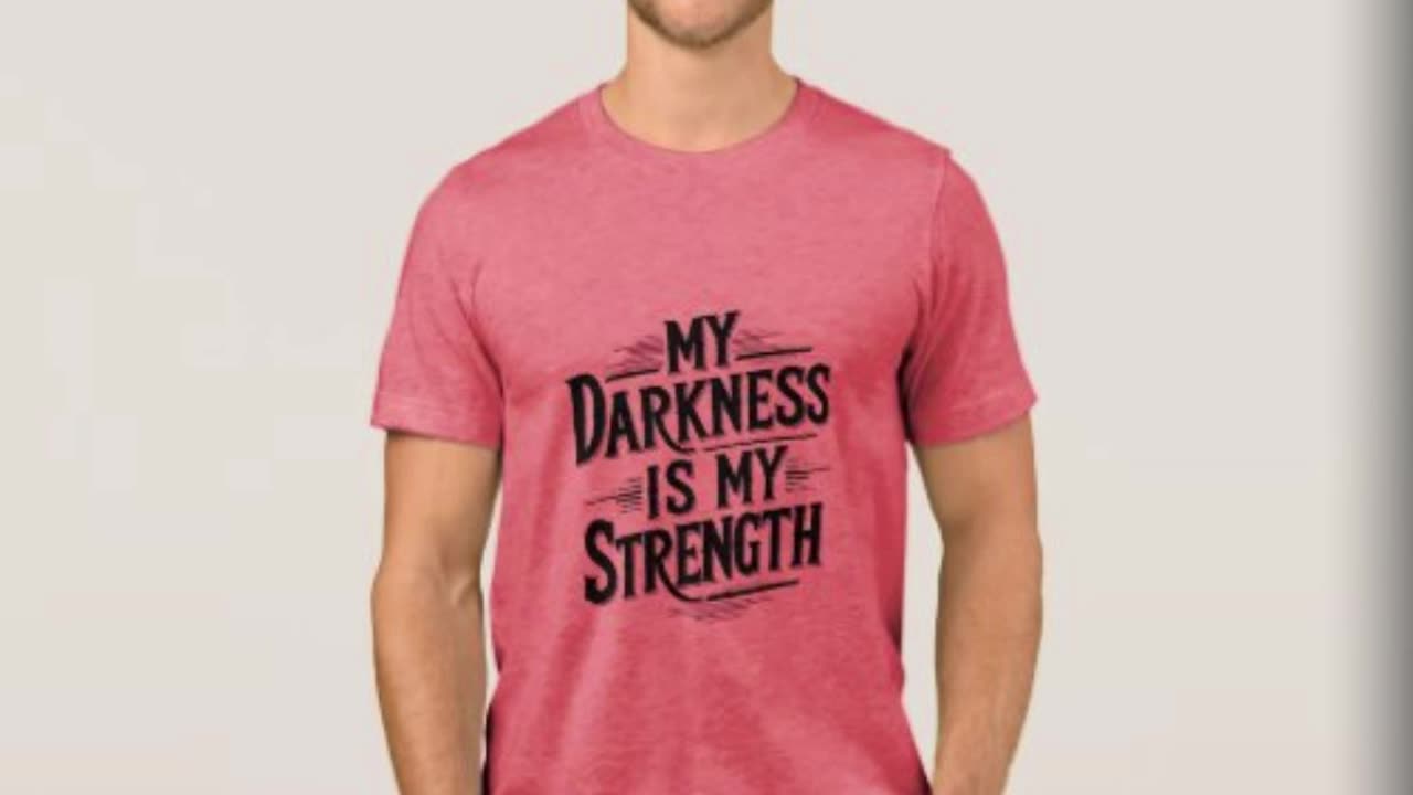 My Darkness Is My Strength" T-Shirt | Bold Streetwear for the Unapologetically Authentic