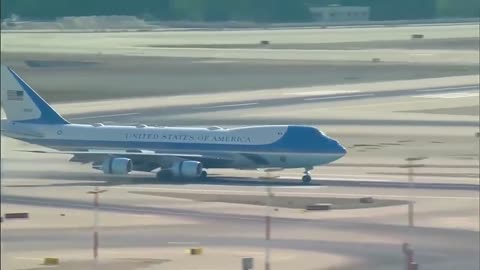 U.S. President Donald Trump's plane arrives at Tel Aviv. #AakboR #MrAkboR #IamaakboR