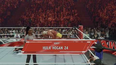 wwe 2k24 universe mode Jey Uso VS Hulk Hogan full match monday night raw S 1 E 255