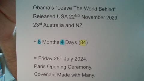 Obama's Leave the World Behind. The Covenant Made With Many.