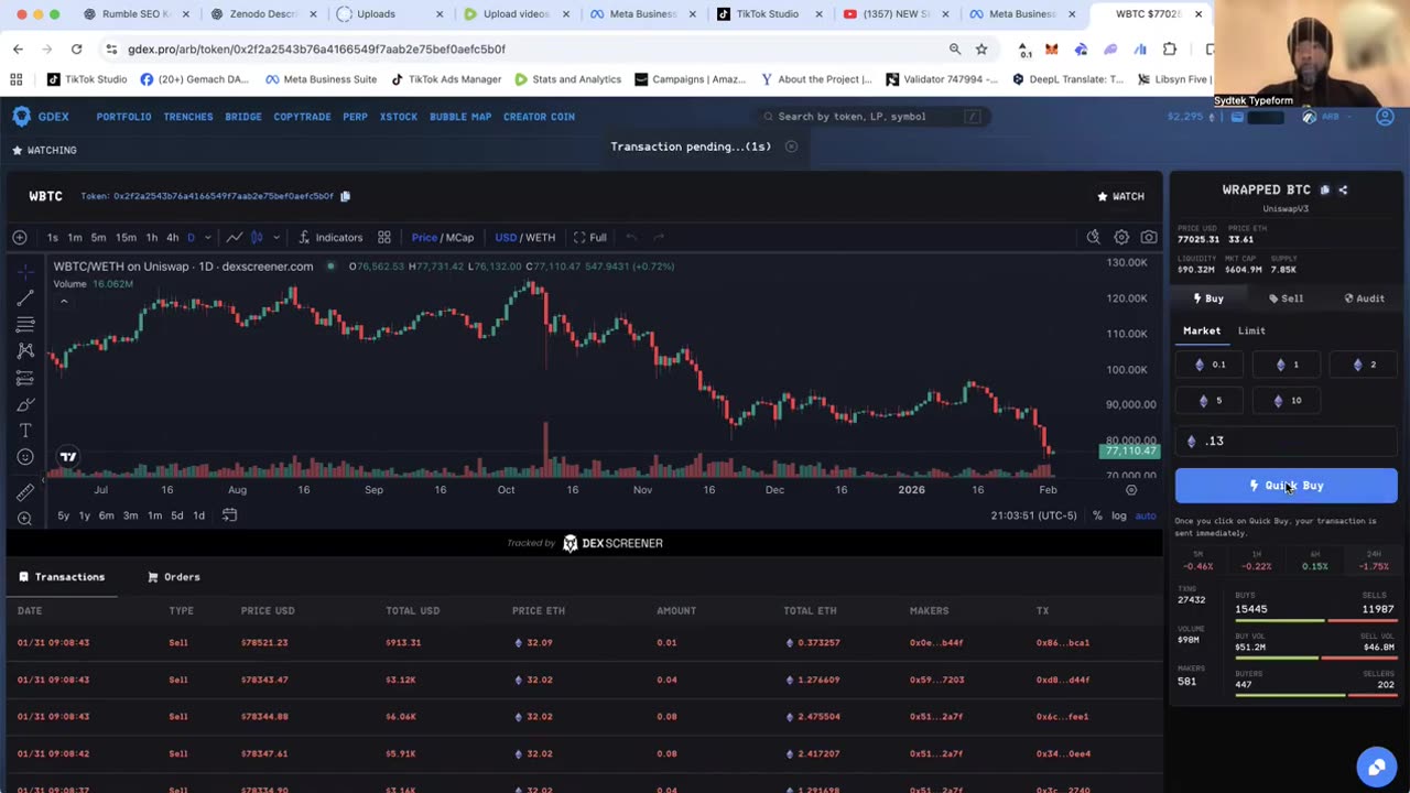 Trading on Gdex.Pro and GLend